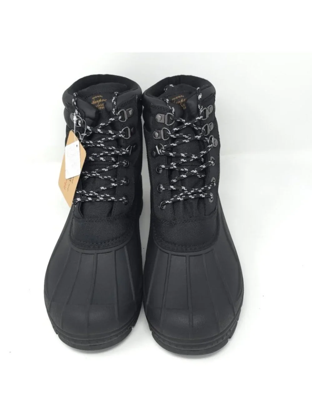 New Weatherproof Vintage Joe Black Waterproof Duck Boots Men’s 10M
